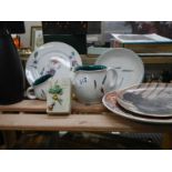 A collection of Denby plates etc.,