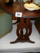 A small oval occasional table, 70 x 47 x 47 cm high, COLLECT ONLY.