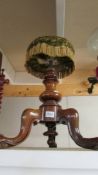 A Victorian mahogany revolving piano stool, COLLECT ONLY.