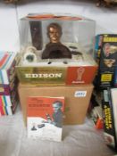 A boxed 'Edison' Electric lamp.