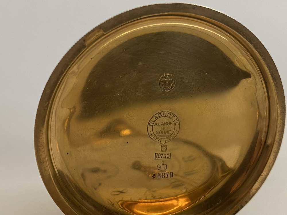 A fine 18ct gold Lange and Sohne Pocket Watch. (114 gms) - Image 3 of 8