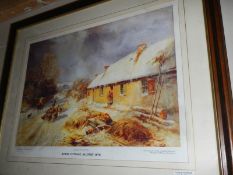 A framed and glazed print 'Burns Cottage, Alloway 1876' 67 x 58 cm. COLLECT ONLY.