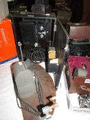 A Kodascope home film projector by Kodak 8mm complet in box with film splitting outfit. COLLECT ONLY