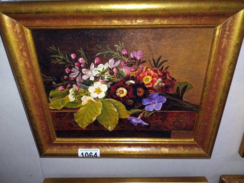 4 gilt framed paintings on canvas and board - Image 2 of 5