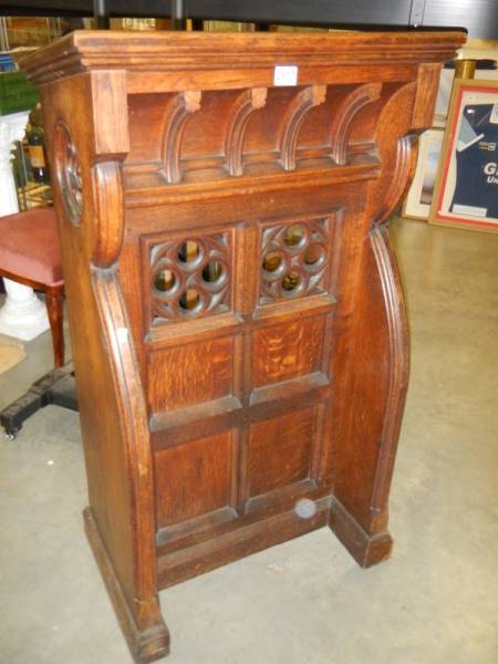 A good carved church lectern, COLLECT ONLY.