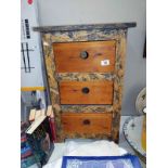 A chest of drawers 45cm x 35cm x height 71cm