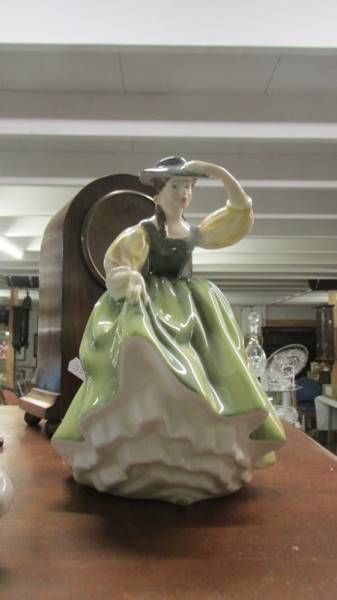 5 Royal Doulton figurines - Christman Morn, Sweet Seventeen, A Victorian lady, Buttercup & Lorraine. - Image 2 of 6