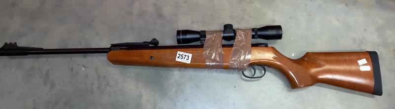 An air rifle with sight. Remington express compact.