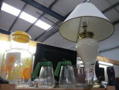 A table lamp, three jugs etc., COLLECT ONLY.