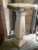An old garden feeding table a/f. 80cm tall. COLLECT ONLY.