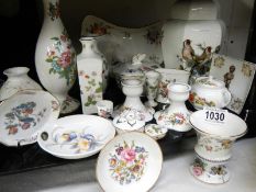 A quantity of collectables including Worcester, Aynsley & Wedgwood etc.