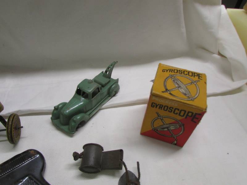A tin plate Mettoy tractor, a Dinky Talbot Lago, a boxed Gyroscope etc., - Image 3 of 4