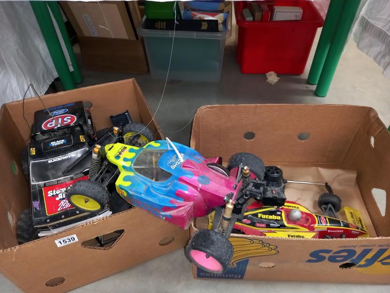 3 remote controlled cars including Delphi Futaba (Previous Lincoln Champion car) COLLECT ONLY