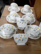 A good Colclough tea set (14 pieces)