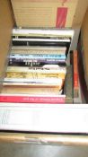 Box of books on the subjects of classical and military music,