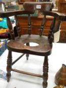 A Victorian child's chair. Collect Only.