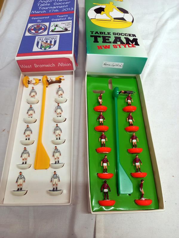 12 boxed table soccer (Subbuteo) teams including special paintings including Peru 92 Dynamo - Image 2 of 7