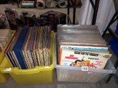 2 boxes full of LP records