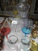 A quantity of cut glass & other items of glass. Collect Only.