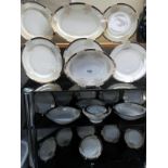 A large collection of Kutani dinnerware. Collect Only.