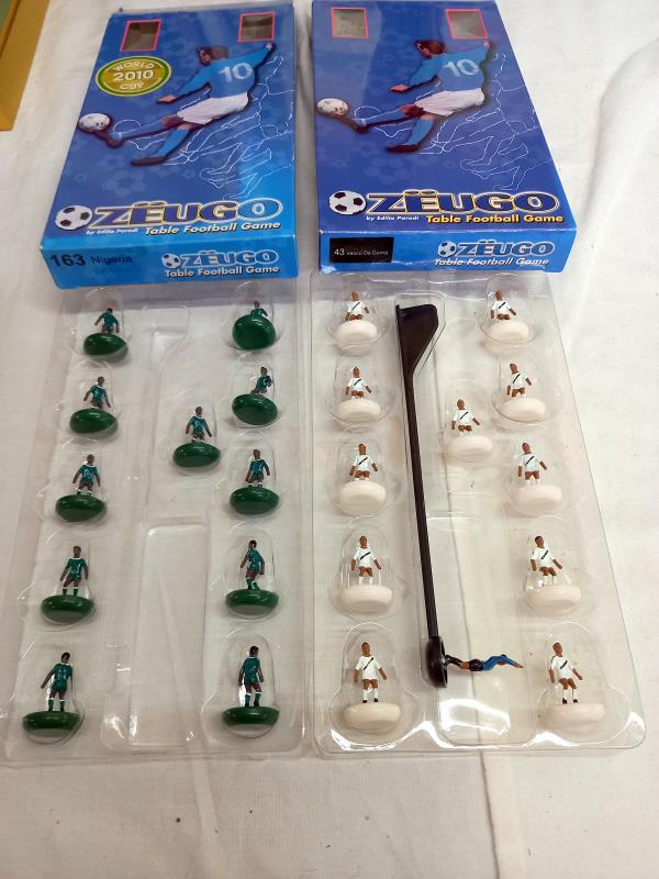 11 Zeugo boxed table football teams (Subbuteo) including Vasco Da Gama, Schalke, Shatar Donetsk etc - Image 8 of 8