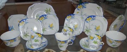 A Welby Samson Smith tea set. Approximately 20 pieces, 1 A/F