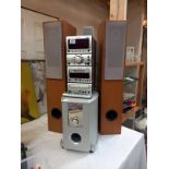 A Grundig speaker system with Goodmans driver and speakers COLLECT ONLY