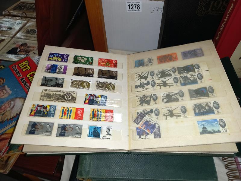 5 old stamp albums with stamps - Image 6 of 16