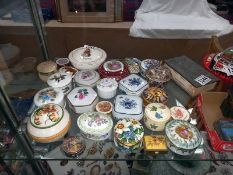 A collection of collectors trinket pots