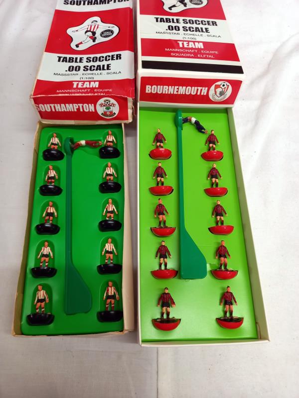 9 boxed table soccer teams (Subbuteo) including Liverpool, Stoke, Wrexham etc - Image 4 of 6