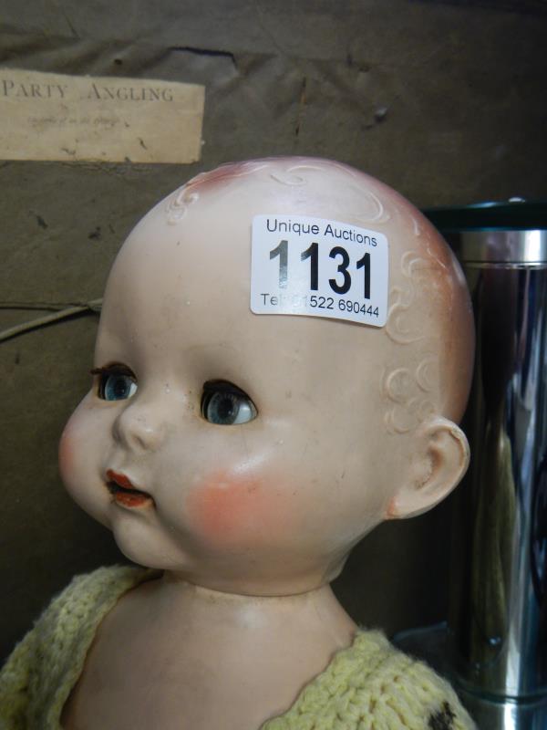 A mid 20th century doll with moving arms & legs - Image 2 of 2