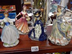4 lady figures