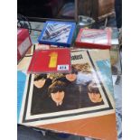 Two Beatles records including German Hor Zu Die Beatles and 3 Beatles CDs including 1962-1966, 1967-