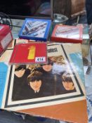 Two Beatles records including German Hor Zu Die Beatles and 3 Beatles CDs including 1962-1966, 1967-