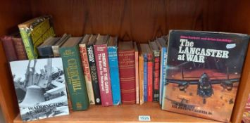 1 shelf of military warfare books