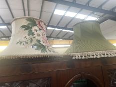 2 large 30/40's sit on lamp shades