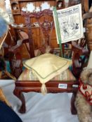 A carved mahogany childs/dolls chair. COLLECT ONLY.