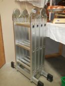 A set of aluminium step ladders. Collect Only.