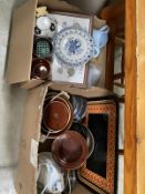 2 large boxes of kitchenalia