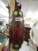 A Minton Secessionist vase, mark No.1, approximately 31 cm tall.