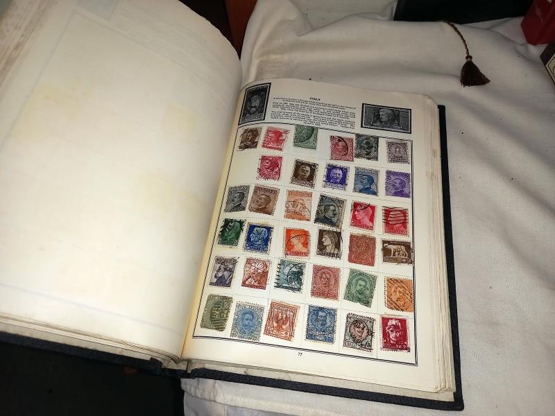 5 old stamp albums with stamps - Image 15 of 16