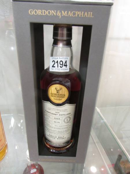 A boxed Gordon and Machphail Glenturree 2004 14 year old scotch whisky.