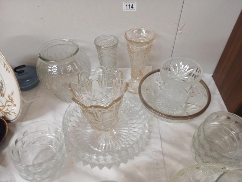 A quantity of glassware including vases. Collect only - Image 2 of 3