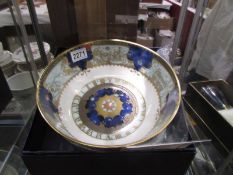 A boxed limited edition Royal Worcester Millenium flight bowl.