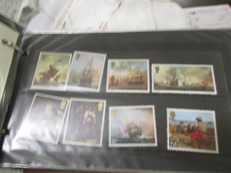 A quantity of stamps and postcards in albums. - Image 13 of 22