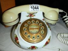 A Royal Albert telephone