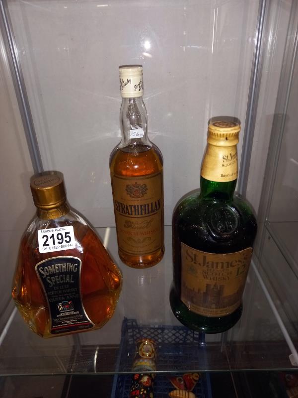 Three bottles of Whisky - Strathfillan, St. James and Something Special. - Image 2 of 12