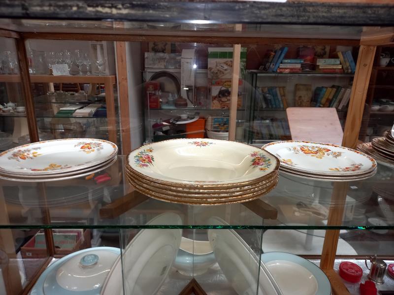 A shelf of various porcelain dinner & tea ware - Image 2 of 4