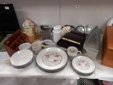 A quantity of kitchenalia including toastie maker and iron etc COLLECT ONLY