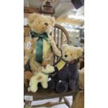 A Hermann limited edition Max & Fox bear and a Janet Reeves artist bear.